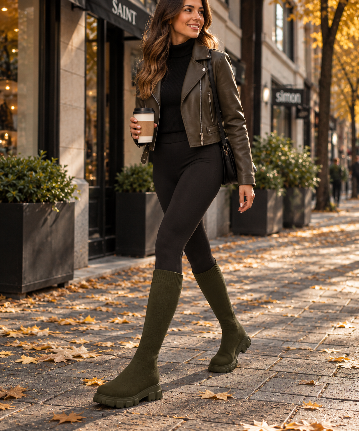 Sockstep | Bottes en maille extensible à semelle crantée